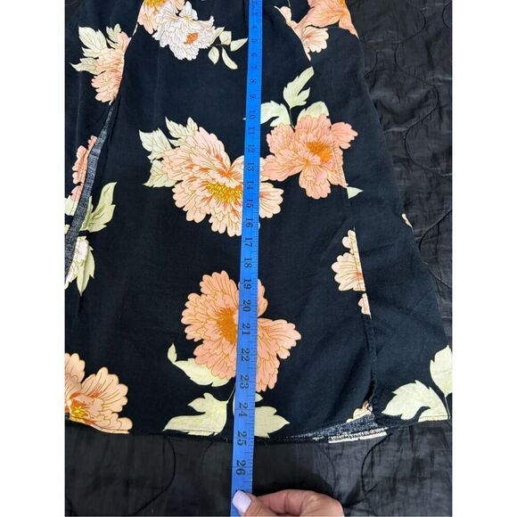 ASOS Skirt Womens Size 6 Black Floral Print Mini Skirt Viscose Flowy Summer - Picture 10 of 11